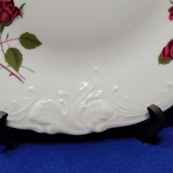 Royal Kent Red Roses Chop Plate Round Serving Platter Poland Wedding Pre-Owned - Picture 5 of 10